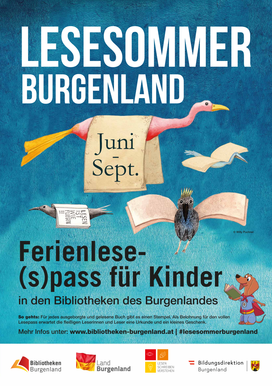 Plakat: Lesesommer Burgenland
