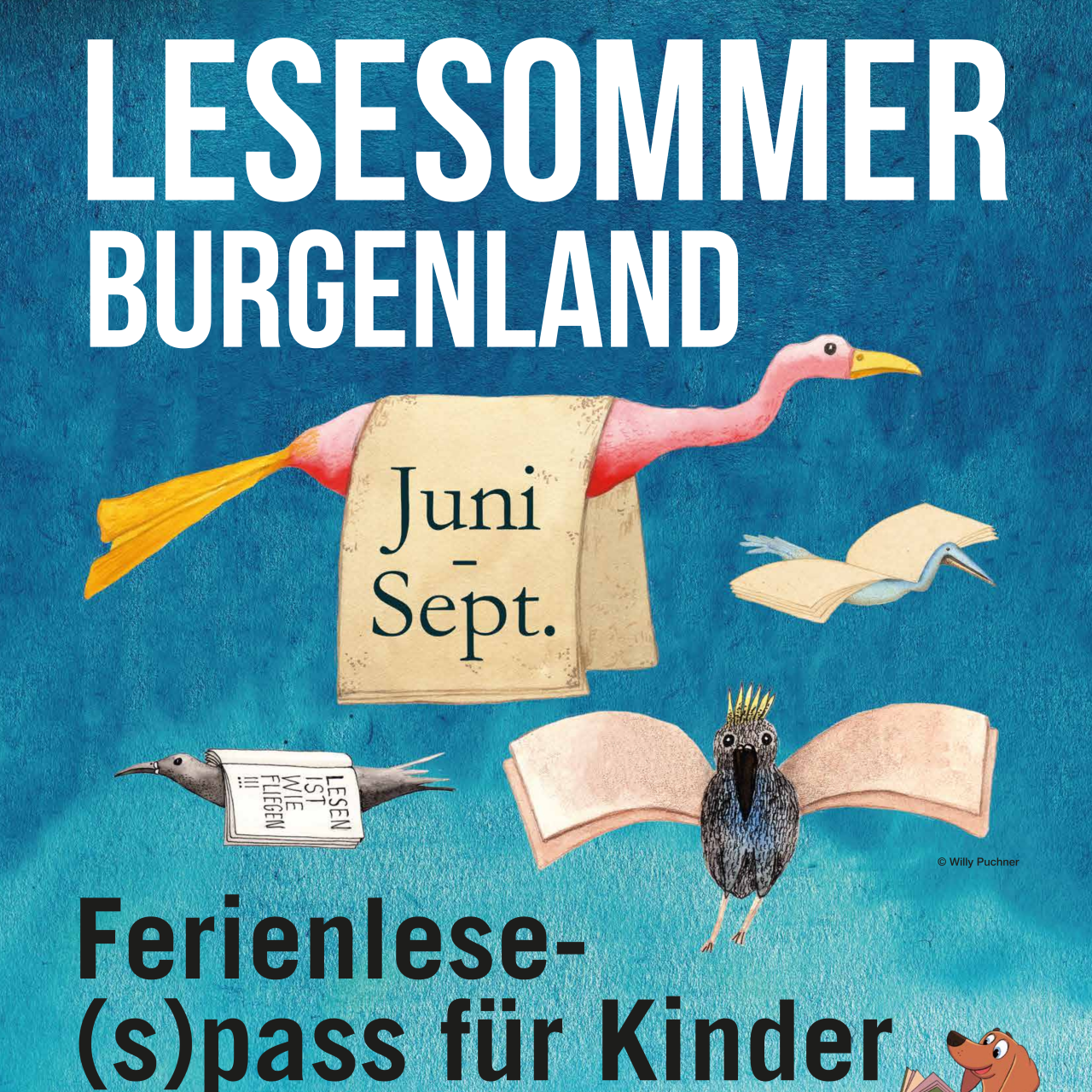 Plakat: Lesesommer Burgenland